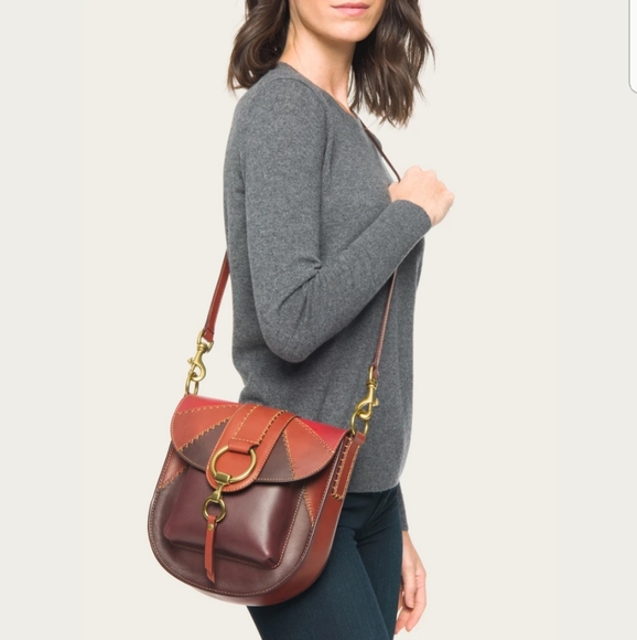 Frye colorblock saddle bag - Picture 4 of 10